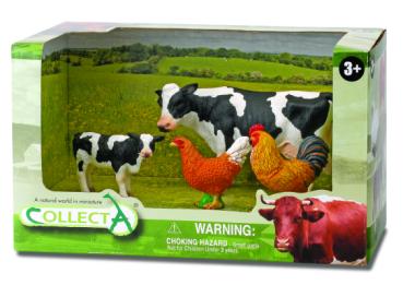 4 ST BAUERNHOF-LEBEN SET OPEN BOX