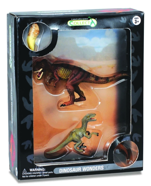 2 ST DINOSAURIER WUNDER SET, WINDOW BOX