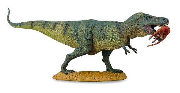 TYRANNOSAURUS REX MIT BEUTE STRUTHIOMIMUS (XL)