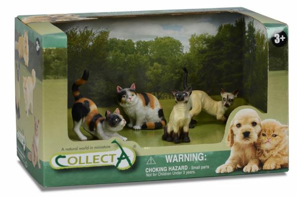 4 ST HUNDE UND KATZEN SET OPEN BOX