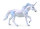 EINHORN HENGST, BLAU (XL)